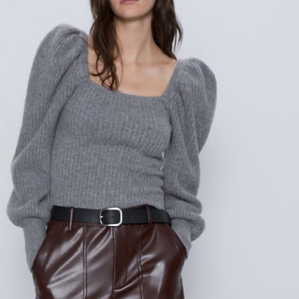 Zara wool blend knit sweater - Picture 3 of 5